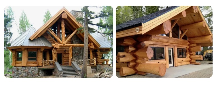 дом из оцилиндрованного бревна под ключ недорого